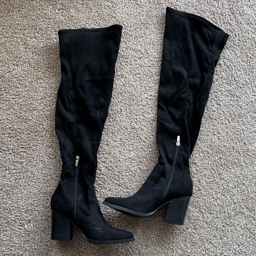 Marc Fisher Black Heeled Boots